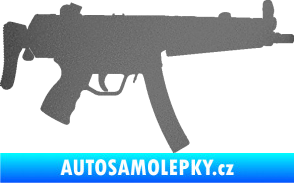 Samolepka Samopal 001 pravá grafitová metalíza