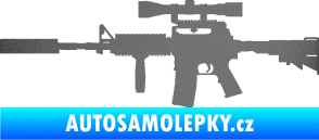 Samolepka Samopal 006 levá grafitová metalíza