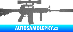 Samolepka Samopal 006 pravá grafitová metalíza