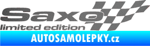 Samolepka Saxo limited edition pravá grafitová metalíza