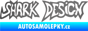 Samolepka Shark design grafitová metalíza