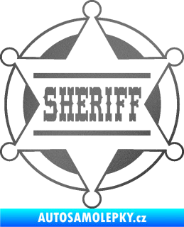 Samolepka Sheriff 004 grafitová metalíza