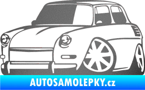 Samolepka Škoda 1000 karikatura levá grafitová metalíza