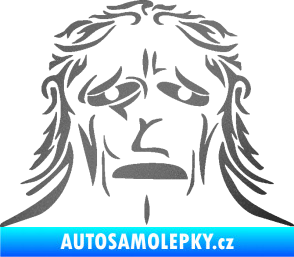 Samolepka Sněžný muž grafitová metalíza