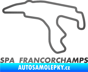 Samolepka Okruh Spa Francorchamps grafitová metalíza