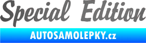 Samolepka Special edition 001 grafitová metalíza