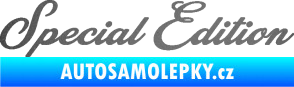 Samolepka Special edition 003 nápis grafitová metalíza
