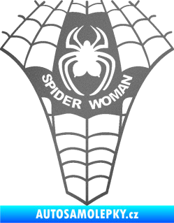 Samolepka Spider woman pavoučí žena grafitová metalíza