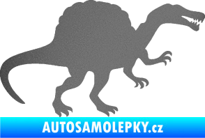 Samolepka Spinosaurus 001 pravá grafitová metalíza