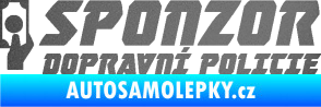 Samolepka Sponzor dopravní policie 004 grafitová metalíza