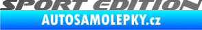 Samolepka Sport edition 003 nápis grafitová metalíza