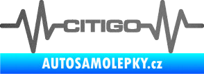 Samolepka Srdeční tep 033 Citigo grafitová metalíza