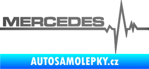 Samolepka Srdeční tep 035 levá mercedes grafitová metalíza