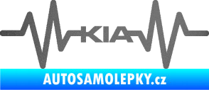 Samolepka Srdeční tep 049 Kia grafitová metalíza