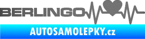 Samolepka Srdeční tep 092 levá Berlingo Citroen grafitová metalíza