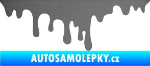 Samolepka Stékající skvrna 002 levá krevní cákanec grafitová metalíza