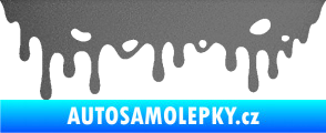 Samolepka Stékající skvrna 006 levá grafitová metalíza