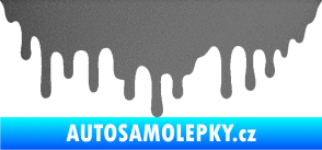 Samolepka Stékající skvrna 007 levá grafitová metalíza