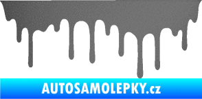 Samolepka Stékající skvrna 008 levá grafitová metalíza