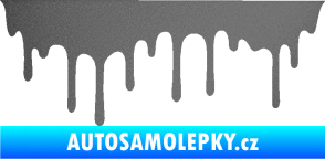 Samolepka Stékající skvrna 008 pravá grafitová metalíza