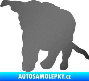 Samolepka Štěňátko 003 levá grafitová metalíza