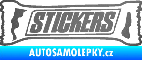 Samolepka Stickers nápis grafitová metalíza