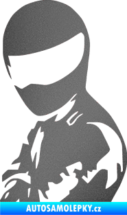Samolepka Stig levá grafitová metalíza