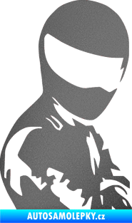 Samolepka Stig pravá grafitová metalíza