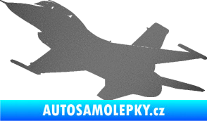 Samolepka Stíhací letoun 004 levá grafitová metalíza
