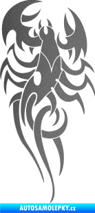 Samolepka Štír 008 levá grafitová metalíza