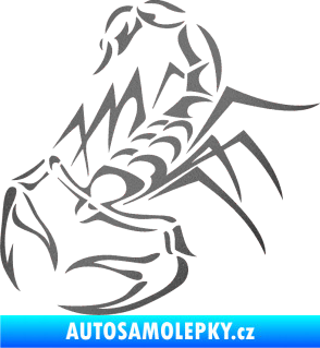Samolepka Štír 017 levá grafitová metalíza