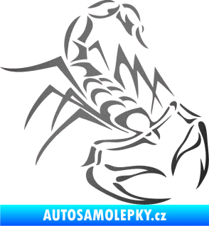 Samolepka Štír 017 pravá grafitová metalíza