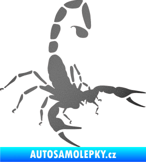 Samolepka Štír 018 pravá grafitová metalíza