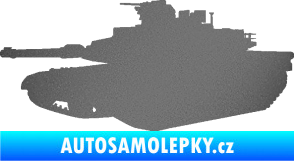 Samolepka Tank 002 levá M1 Abrams grafitová metalíza