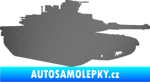 Samolepka Tank 002 pravá M1 Abrams grafitová metalíza