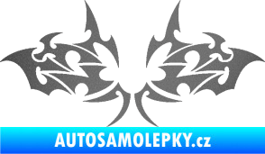 Samolepka Tetování 206 grafitová metalíza