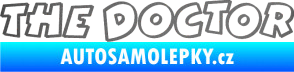 Samolepka The Doctor obrys grafitová metalíza
