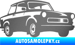 Samolepka Trabant karikatura pravá grafitová metalíza