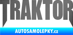 Samolepka Traktor - music grafitová metalíza