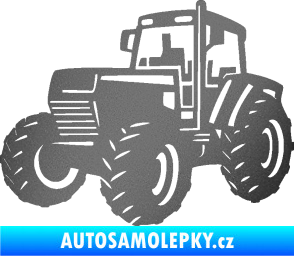 Samolepka Traktor 002 levá Zetor grafitová metalíza