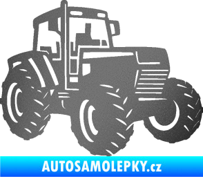 Samolepka Traktor 002 pravá Zetor grafitová metalíza