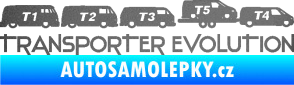 Samolepka Transporter evolution - pravá grafitová metalíza