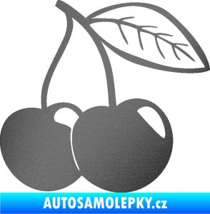 Samolepka Třešně 003 pravá grafitová metalíza