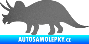 Samolepka Triceratops 001 levá grafitová metalíza
