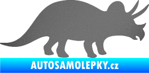 Samolepka Triceratops 001 pravá grafitová metalíza