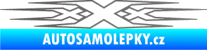 Samolepka Triple x grafitová metalíza