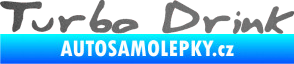 Samolepka Turbo drink grafitová metalíza