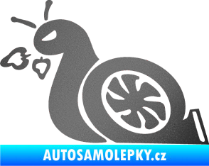 Samolepka Turbo šnek 001 levá grafitová metalíza