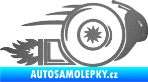 Samolepka Turbo šnek 002 pravá grafitová metalíza