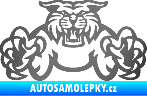 Samolepka Tygr 006 grafitová metalíza